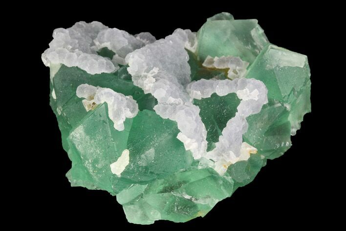 Green & Purple Fluorite Crystal Cluster - China #98074